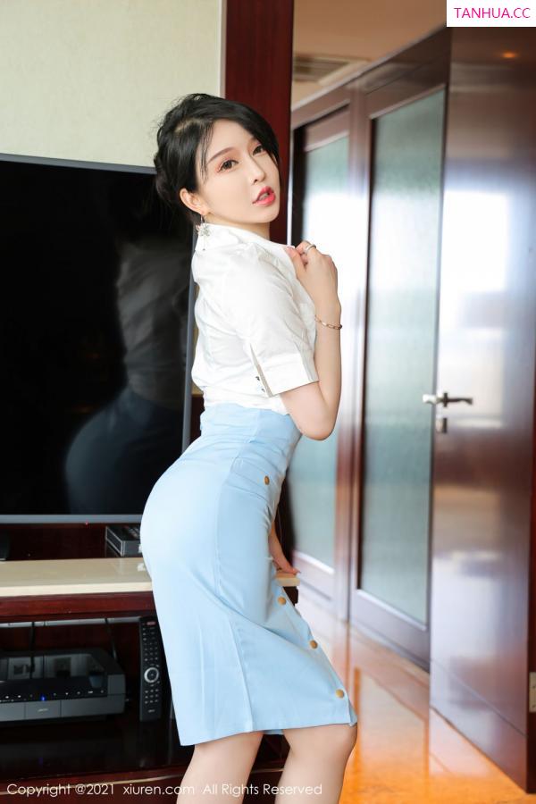 吴玉 玉兔miki 宅男女神玉兔miki 经典的职业装OL第3张图片